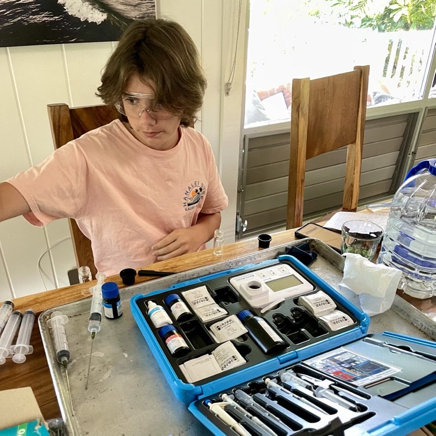 I had a lot of samples to test, but luckily the Hanna testers are fast and accurate.